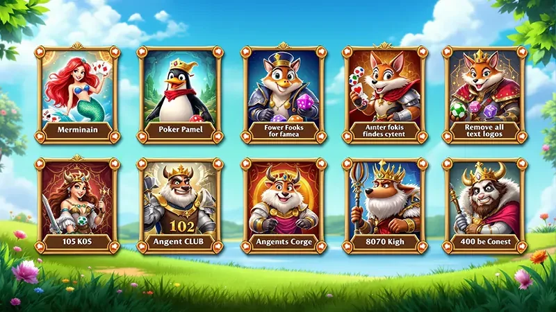 Reel slot digital dengan simbol dan panel fitur permainan